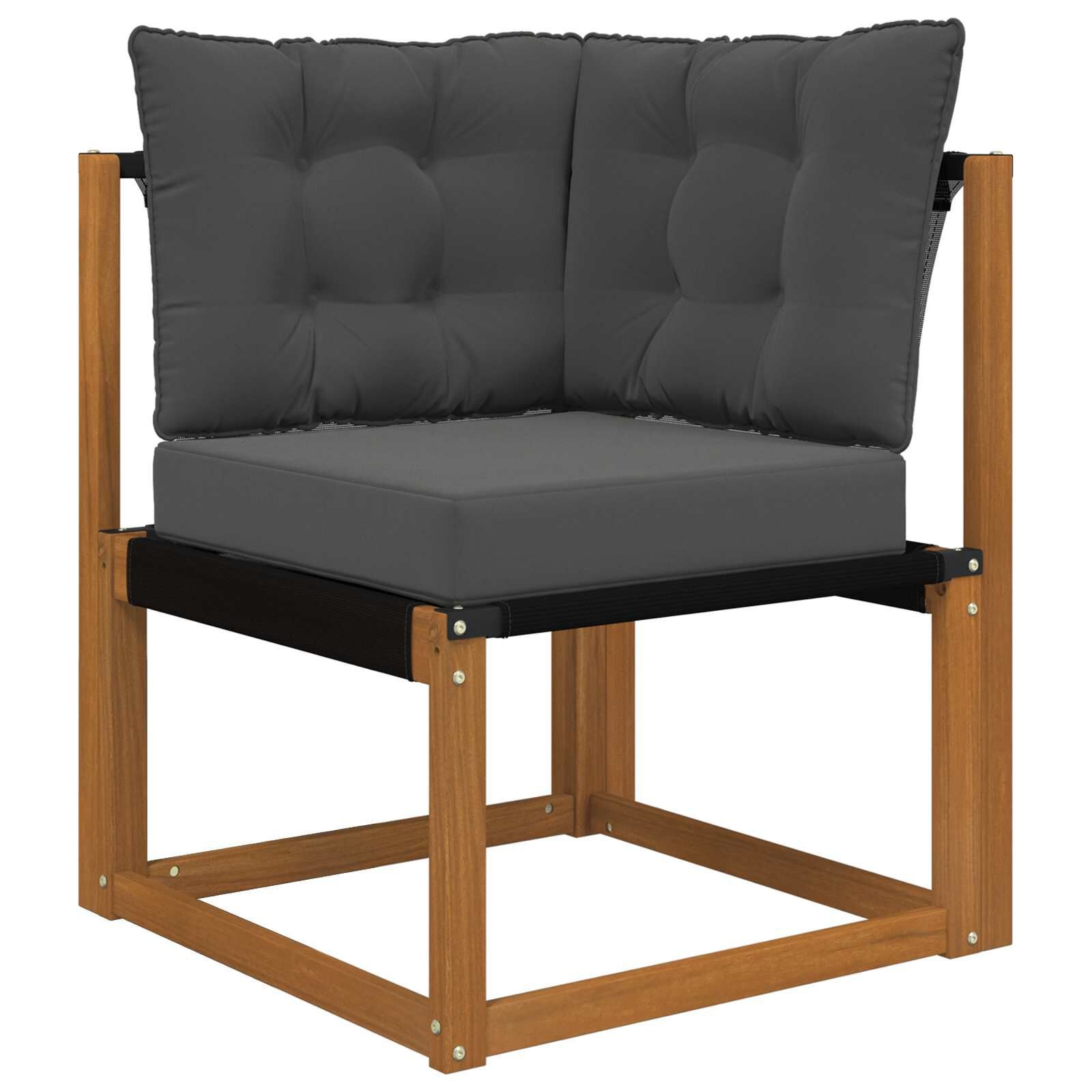 vidaXL Buiten bankkussen Polyester Antraciet 50,5 x 50,5 cm