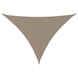 vidaXL Zonnescherm driehoekig 5x7x7 m oxford stof taupe