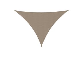 vidaXL Zonnescherm Driehoek Taupe 5x7x7m Oxford Stof - 42% Korting