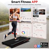 Sperax 4-in-1 walking vibratiepad, loopband voor thuis, trillingen, 0,3-6 km/u, voor thuis en op kantoor, loopband voor thuis met app, 400 W, geen montage nodig