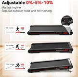 Sperax 4-in-1 walking vibratiepad, loopband voor thuis, trillingen, 0,3-6 km/u, voor thuis en op kantoor, loopband voor thuis met app, 400 W, geen montage nodig