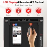 Sperax 4-in-1 walking vibratiepad, loopband voor thuis, trillingen, 0,3-6 km/u, voor thuis en op kantoor, loopband voor thuis met app, 400 W, geen montage nodig