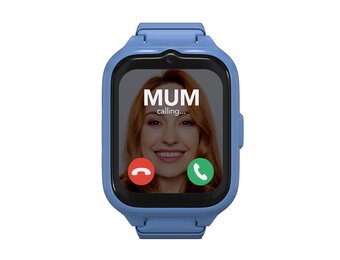 Moochies Connect All-In-One 4G Smartwatch-telefoon voor kinderen, touchscreen, video-/spraakoproepen, berichten, GPS, camera, ouderlijk toezicht, SOS-waarschuwingen, veilige zones, abonnement vereist