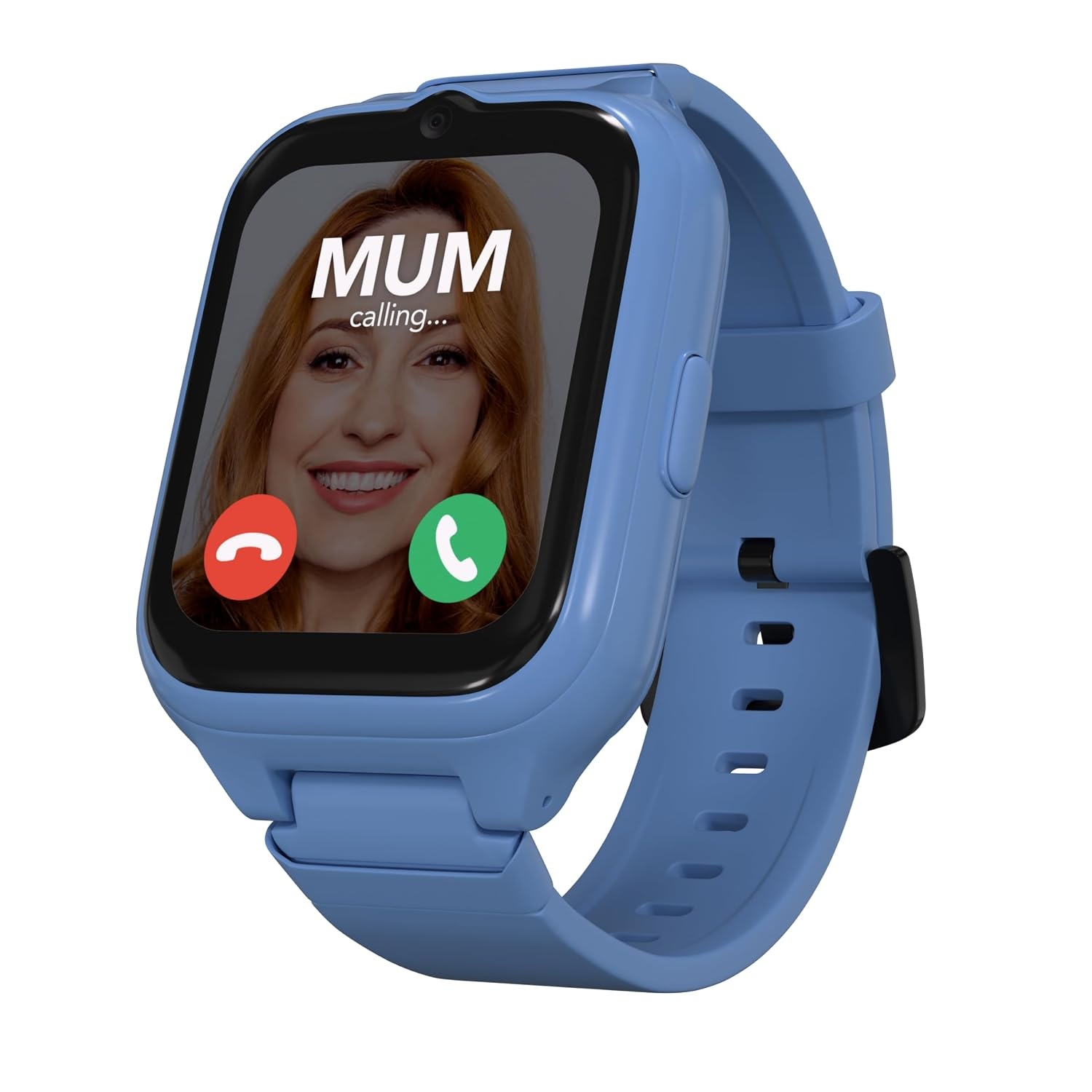 Moochies Connect All-In-One 4G Smartwatch-telefoon voor kinderen, touchscreen, video-/spraakoproepen, berichten, GPS, camera, ouderlijk toezicht, SOS-waarschuwingen, veilige zones, abonnement vereist