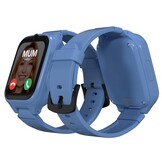 Moochies Connect All-In-One 4G Smartwatch-telefoon voor kinderen, touchscreen, video-/spraakoproepen, berichten, GPS, camera, ouderlijk toezicht, SOS-waarschuwingen, veilige zones, abonnement vereist