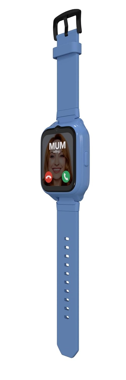 Moochies Connect All-In-One 4G Smartwatch-telefoon voor kinderen, touchscreen, video-/spraakoproepen, berichten, GPS, camera, ouderlijk toezicht, SOS-waarschuwingen, veilige zones, abonnement vereist