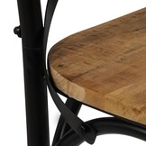 vidaXL Kruisstoelen 2 st massief mangohout zwart