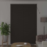 vidaXL Raamblind met gordijnen Donkergrijs Aluminium