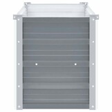 vidaXL Plantenbak verhoogd 160x40x45 cm gegalvaniseerd staal grijs