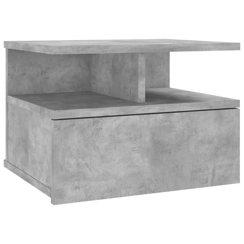 vidaXL Nachtkastjes 2 st 40x31x27 cm bewerkt hout betongrijs