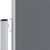 vidaXL Windscherm uittrekbaar 220x1200 cm antracietkleurig