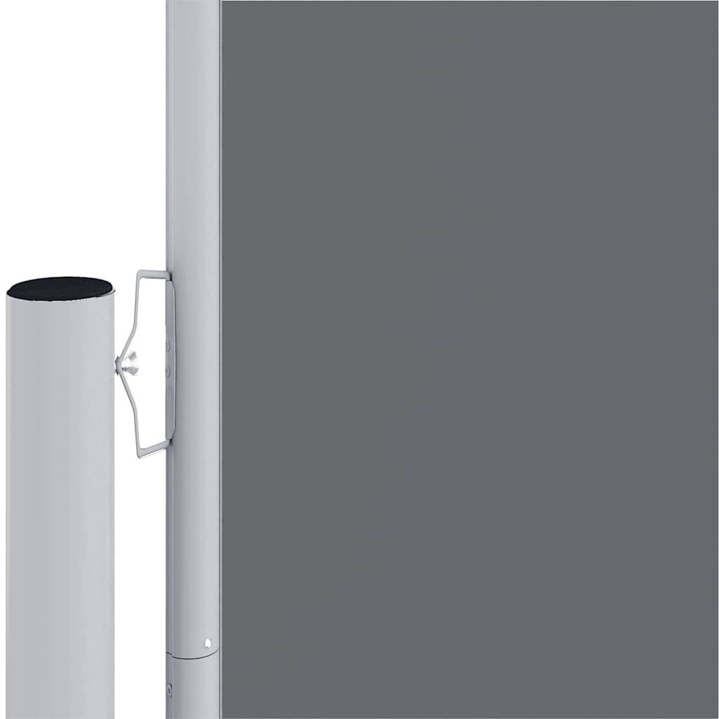 vidaXL Windscherm uittrekbaar 220x1200 cm antracietkleurig