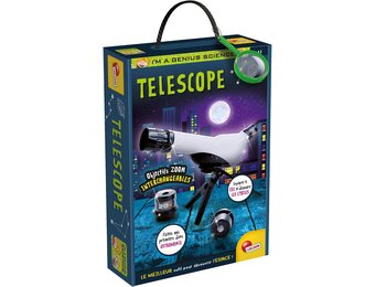 Lisciani - I'm A Genius - Telescoop voor kinderen vanaf 7 jaar - educatief spel astronomie - sterrenkijken en natuur - zoom x 20 x 30 x 40 cm - cadeau-idee voor verjaardag - wetenschappelijke
