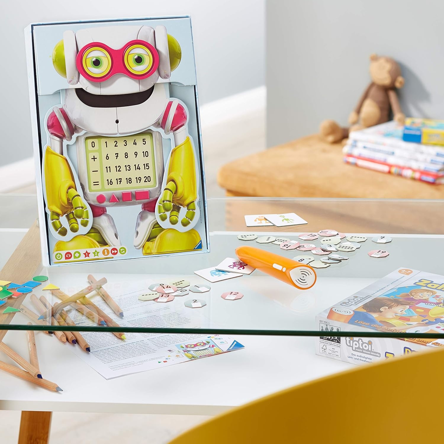 Tiptoi Leerzaam Cijfer Robot Spel (4+) - Leer Vormen & Cijfers - 38% Korting
