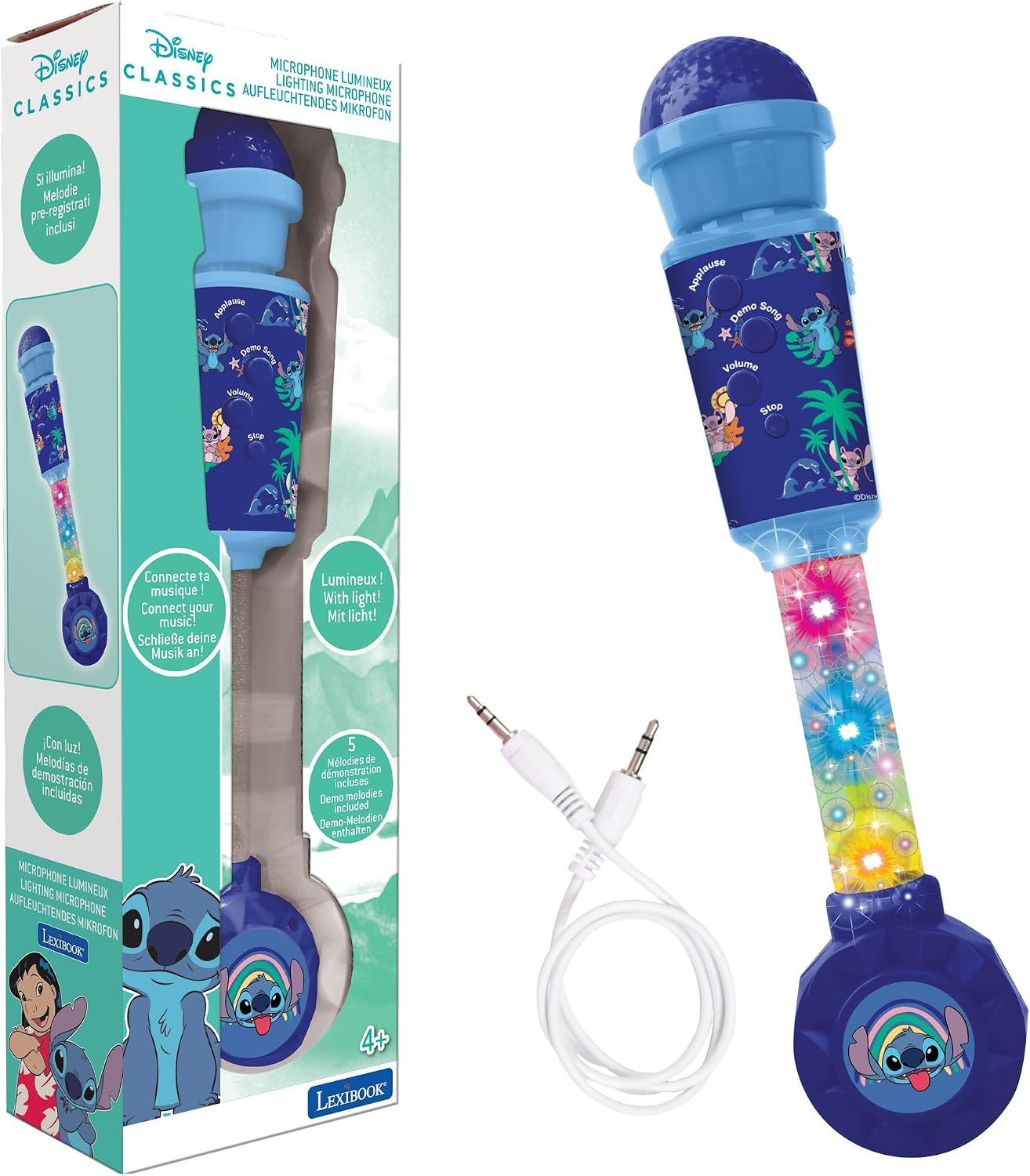 Disney Stitch Speelgoedmicrofoon - Blauw, 33% Korting