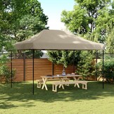 Inklapbare Partytent 410x279x315 cm Taupe | 34% Korting