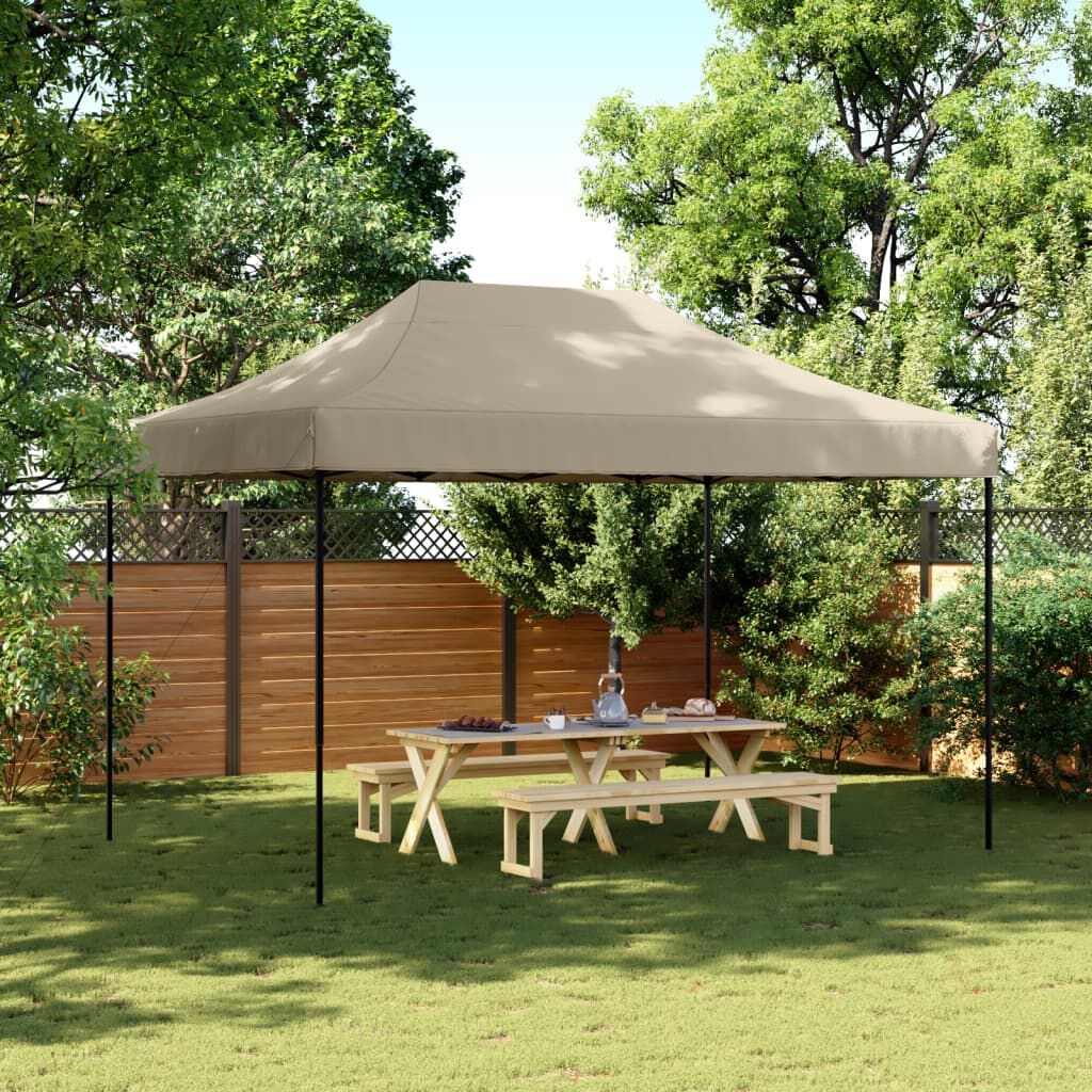 Inklapbare Partytent 410x279x315 cm Taupe | 34% Korting