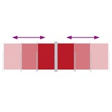 Uittrekbaar Windscherm 180x600 cm Rood - 34% Korting!