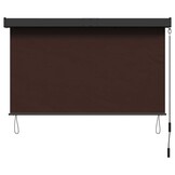 Rolgordijn Bruin 180x250cm - UV-Beschermend en Stofbestendig - 30% Korting