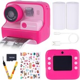 Digitale Kindercamera met Directe Print & 48MP - Zwart-wit | 29% Korting