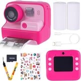 Kindercamera met Instant Print: 48 MP, 2.5K UHD, Zwart-wit Afdrukken, Incl. SD-kaart - 57% Korting