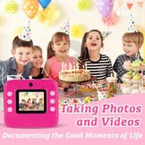 Digitale Kindercamera met Directe Print & 48MP - Zwart-wit | 29% Korting