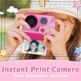 Digitale Kindercamera met Directe Print & 48MP - Zwart-wit | 29% Korting