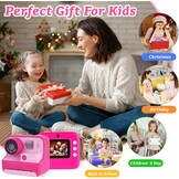 Digitale Kindercamera met Directe Print & 48MP - Zwart-wit | 29% Korting