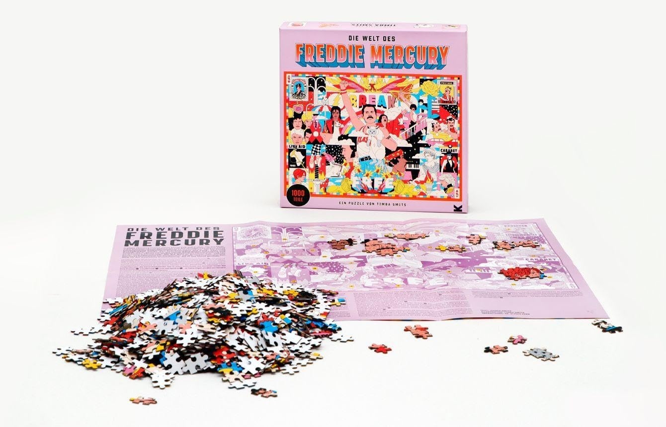 Freddie Mercury Legpuzzel 1000 Stukjes met 32% Korting