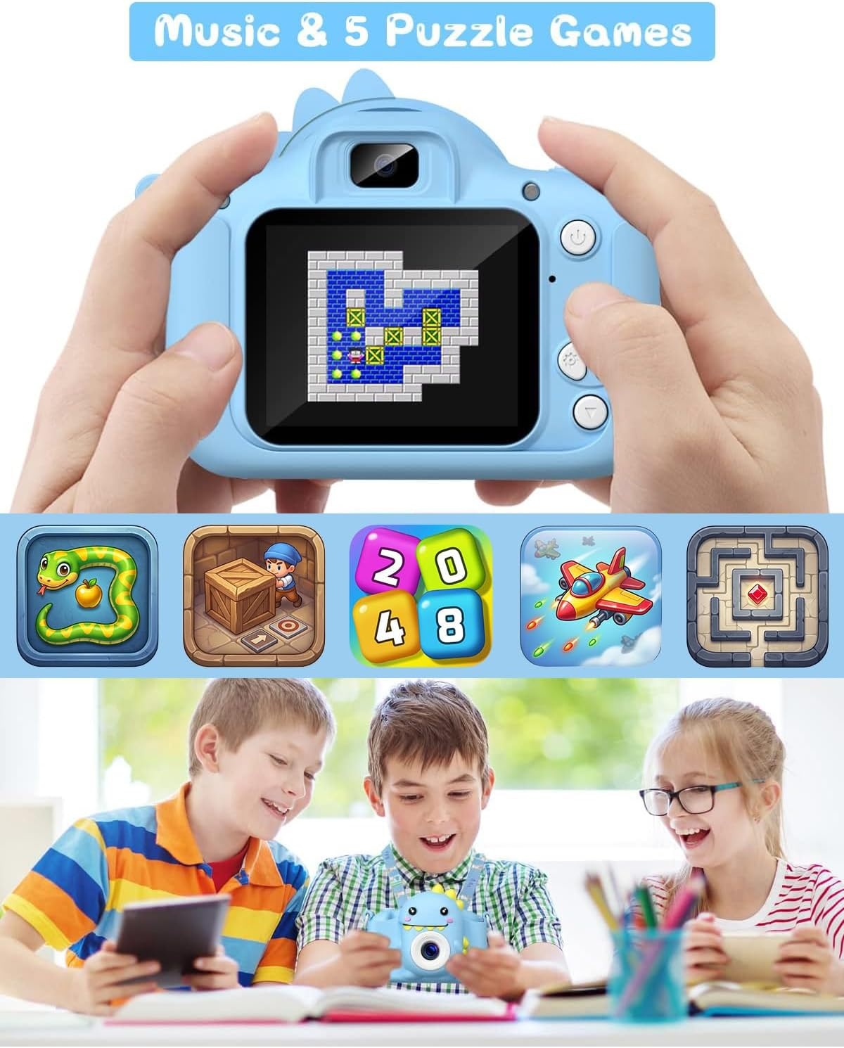 Kindercamera 1080P met 32GB SD-kaart - 33% Korting