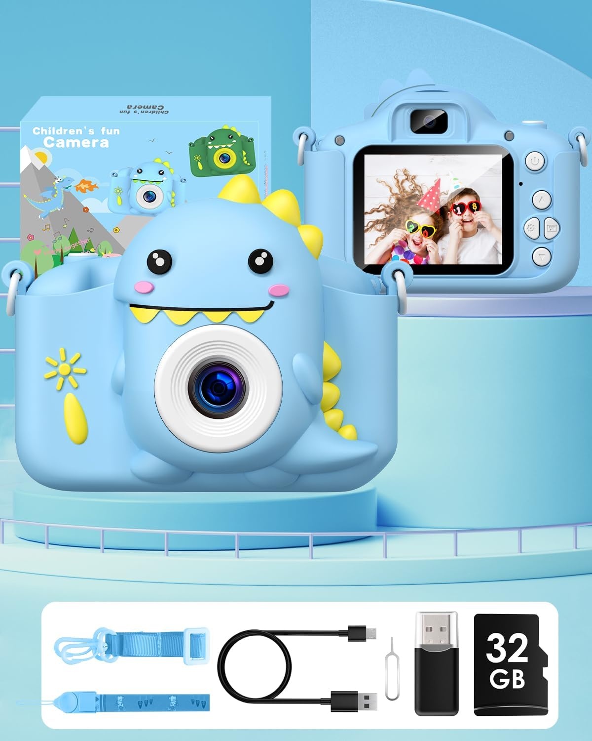 Kindercamera 1080P met 32GB SD-kaart - 33% Korting
