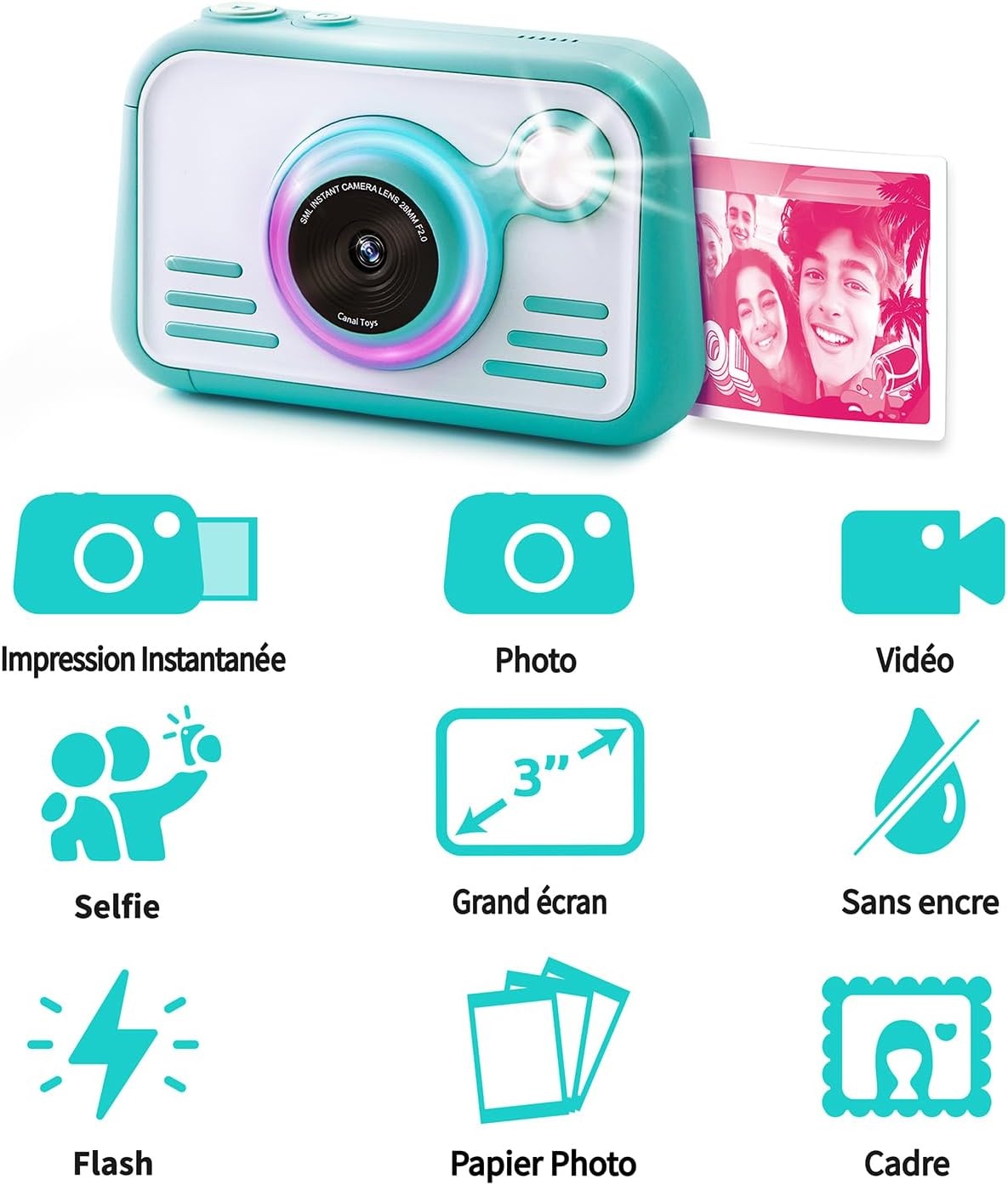 Instant Print Digitale Camera 2.0 - 32MP, Direct Printen, Nu 34% Korting!