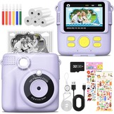 Lila Digitale Kinder Sofortbildcamera met Directe Printfunctie (3-12 jaar) - 29% Korting