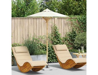 VidaXL Tuinparasol Crèmewit - Bamboe - 150x150x210 cm (34% Korting)