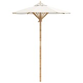 VidaXL Tuinparasol Crèmewit - Bamboe - 150x150x210 cm (34% Korting)