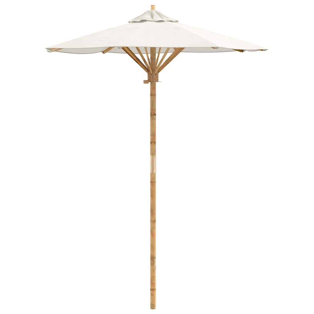 VidaXL Tuinparasol Crèmewit - Bamboe - 150x150x210 cm (34% Korting)