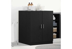 VidaXL Wasmachinekast Zwart Eiken - 35% Korting