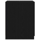vidaXL Wasmachinekast Zwart Eiken 70,5 x 71,5 x 91,5 cm Bewerkt hout