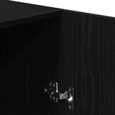 vidaXL Wasmachinekast Zwart Eiken 70,5 x 71,5 x 91,5 cm Bewerkt hout