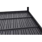 Tuintafel 6-persoons - polywood - grijs - 156x78 cm