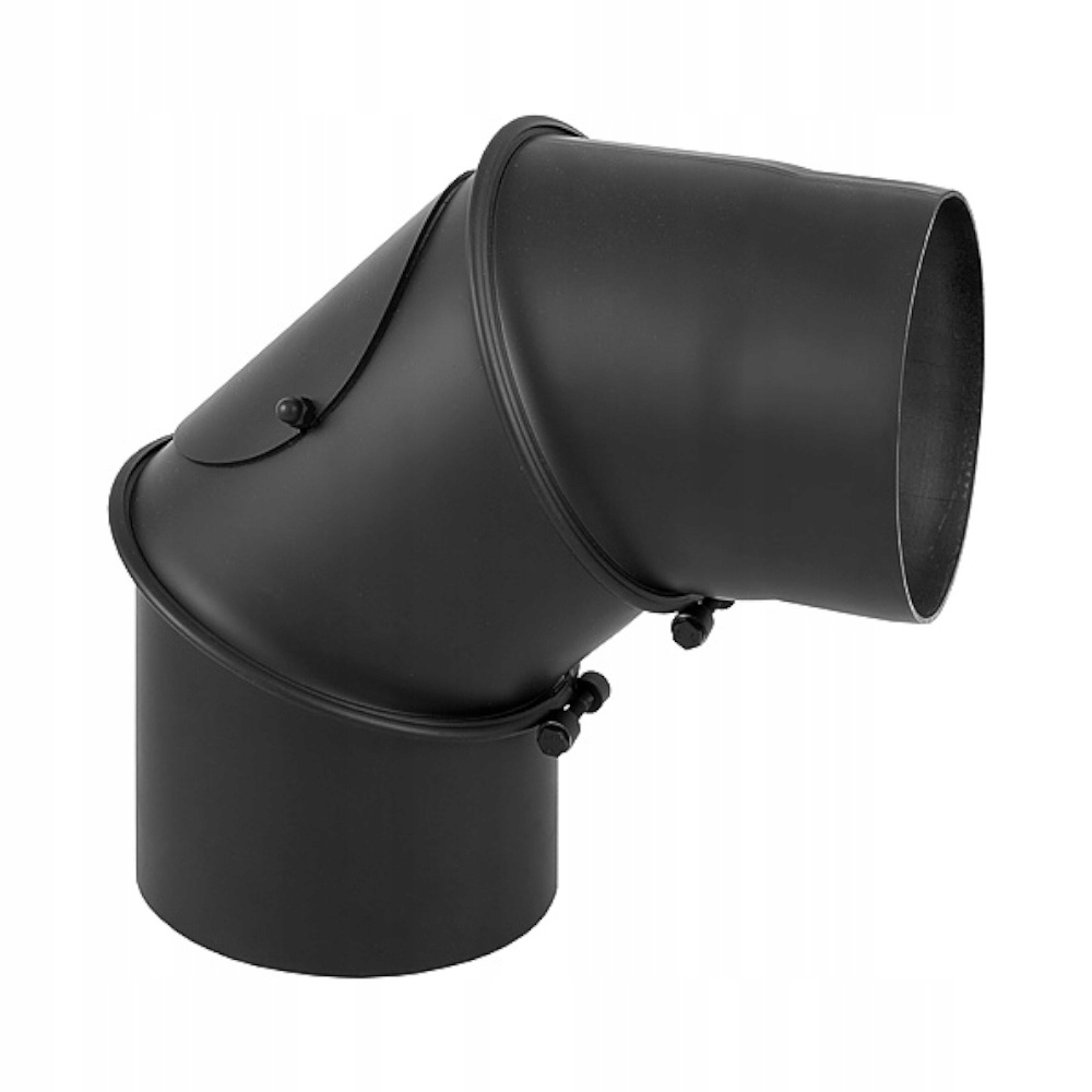 Darco verstelbare 3-segmenten bocht 120 mm zwart