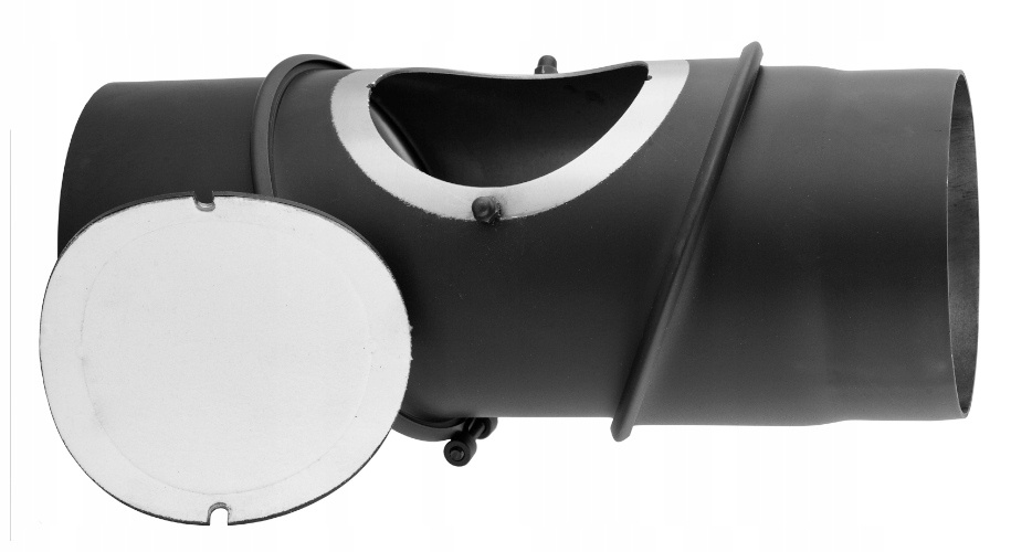 Darco verstelbare 3-segmenten bocht 120 mm zwart