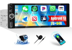 Android 13 Autoradio: 6.86" Scherm, 2GB/64GB, 81% Korting