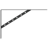vidaXL Plankdragers 4 st 40x2,5x25 cm roestvrijstaal zwart