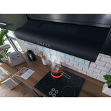 Afzuigkap 60 cm - Onderbouw - Zwart - Berdsen