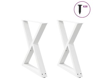 vidaXL Eettafelpoten 2 st 70x(72-73,3) cm staal wit