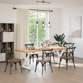 vidaXL Eettafelpoten 2 st 70x(72-73,3) cm staal wit