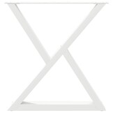 vidaXL Eettafelpoten 2 st 70x(72-73,3) cm staal wit