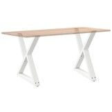 vidaXL Eettafelpoten 2 st 70x(72-73,3) cm staal wit