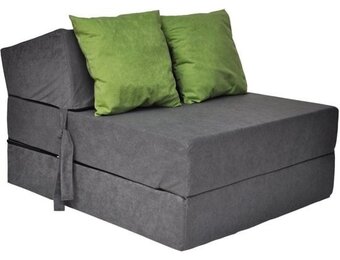 Logeermatras opvouwbaar 200 x 70 x 15 cm met kussens